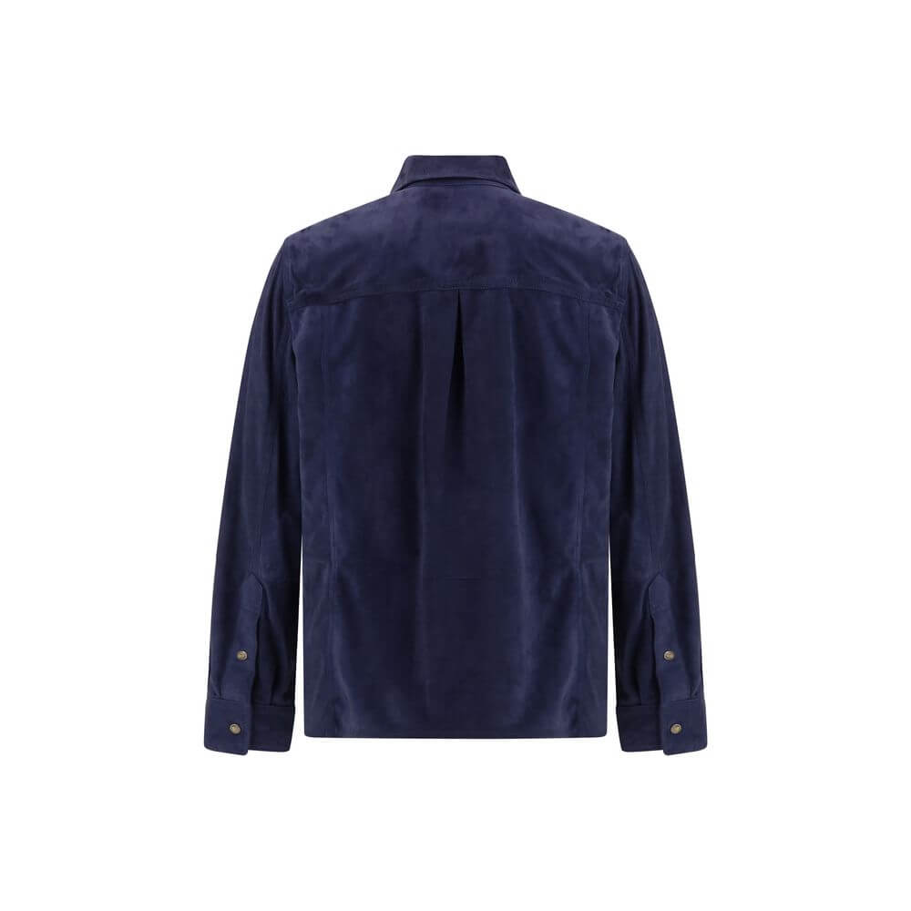Brunello Cucinelli Blue Denim Shirt