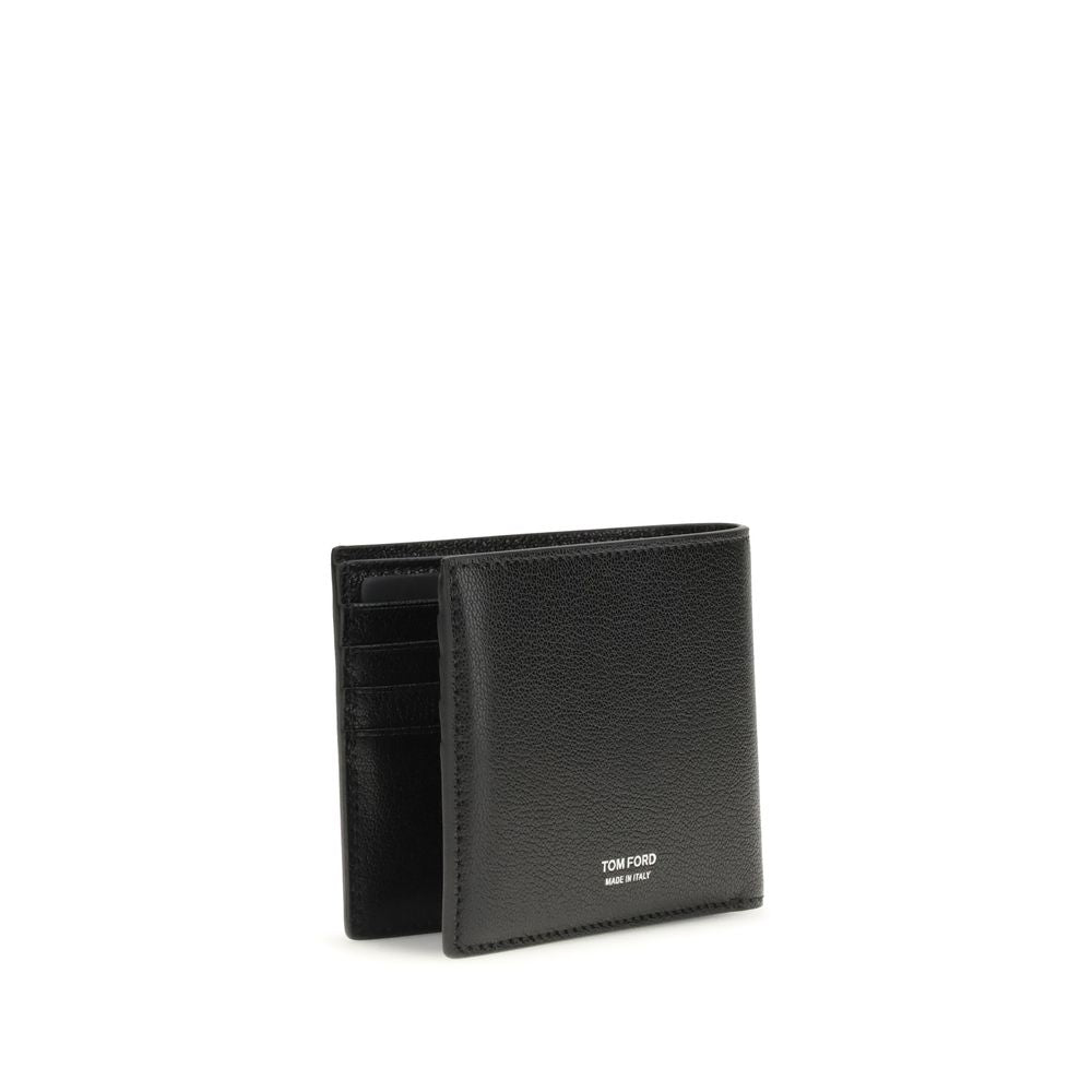 Tom Ford Black Calf Leather Bos Taurus Wallet 1728,72470364320,Accessories,Black,Men,New with tags,Tom Ford,Wallets - Accessories,Wallets - Wallets - Accessories
