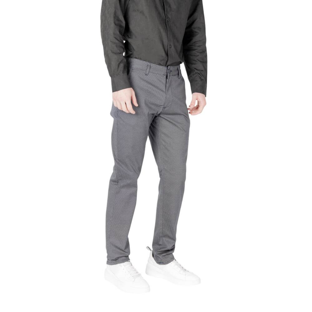 Armani Exchange Blue Cotton Skinny Pants