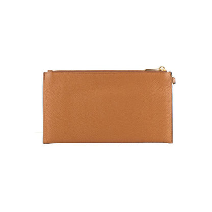 Michael Kors Brown Leather Clutch Bag
