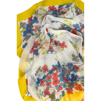 Borbonese Yellow Silk Women Scarf