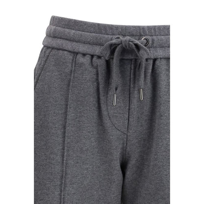 Brunello Cucinelli Gray Cotton Casual Pants 1728,72470364320,Brunello Cucinelli,Casual Pants - Pants - Clothing,Clothing,Gray,New with tags,Pants - Clothing,Women,XL
