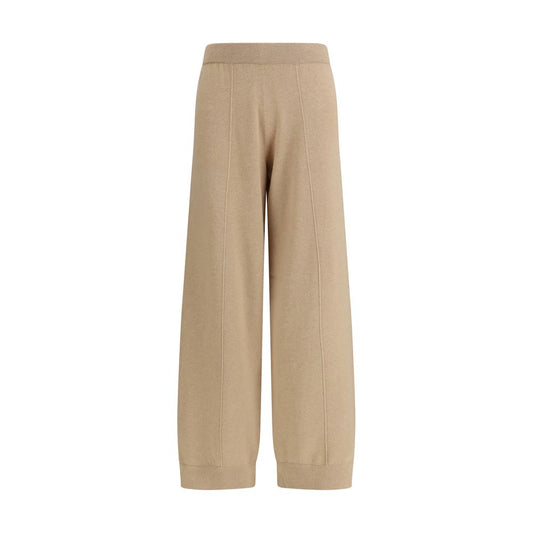 Fabiana Filippi Beige Fleece Wool Casual Pants 1728,72470364320,Beige,Casual Pants - Pants - Clothing,Clothing,Fabiana Filippi,IT38 | S,IT40 | M,IT42 | L,IT44 | L,New with tags,Pants - Clothing,Women