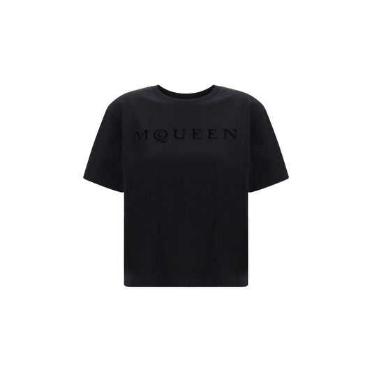 Alexander McQueen Black Cotton T-Shirt 1728,72470364320,Alexander McQueen,Black,Clothing,IT38 | S,IT40 | M,IT42 | L,IT44 | L,New with tags,T-Shirts - Clothing,T-Shirts - T-Shirts - Clothing,Women