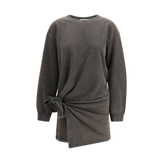 Marant Etoile Gray Cotton Casual Dress 1728,72470364320,Casual - Dresses - Clothing,Clothing,Dresses - Clothing,Gray,IT36 | XS,IT38 | S,Longsleeve - Dresses - Clothing,Marant Etoile,New with tags,Short - Dresses - Clothing,Women