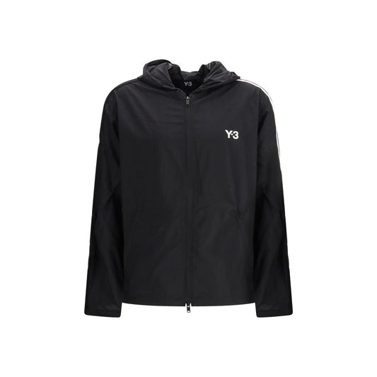 Y-3 Black Polyamide Shell Jacket 1728,72470364320,Black,Clothing,Jackets & Coats - Clothing,L,M,Men,New with tags,S,Shell Jackets - Jackets & Coats - Clothing,Sportswear - Clothing,XL,Y-3