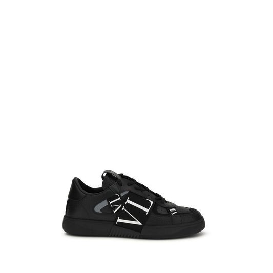 Valentino Garavani Black Calf Leather Bos Taurus Low Top Sneakers 1728,72470364320,Black,EU39.5/US6.5,EU41.5/US8.5,EU41/US8,EU42.5/US9.5,EU42/US9,EU43.5/US10.5,EU43/US10,EU44/US11,EU45/US12,EU46/US13,Low Tops - Sneakers - Shoes,Men,New with tags,Shoes,Sne