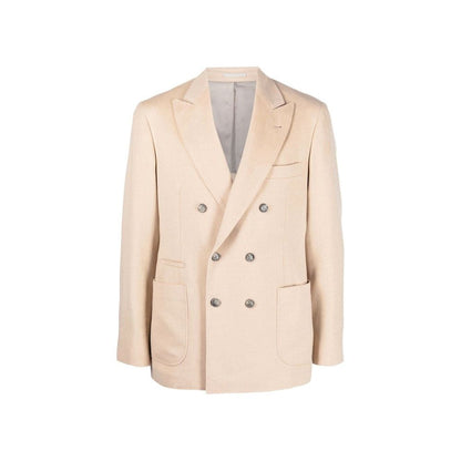 Brunello Cucinelli Beige Wool Coat 1728,48 | M,75611013280,Beige,Brunello Cucinelli,Clothing,Coats - Jackets & Coats - Clothing,IT50 | L,Jackets & Coats - Clothing,Men,New with tags