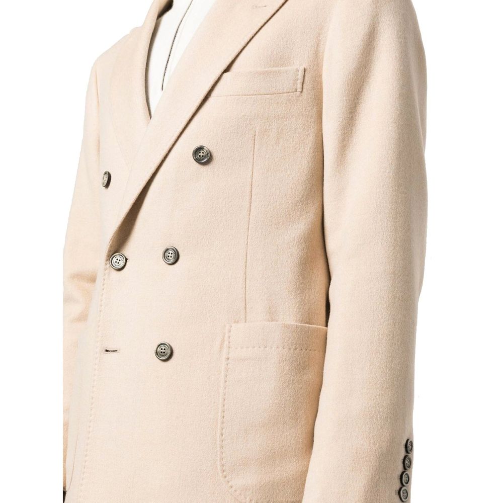 Brunello Cucinelli Beige Wool Coat 1728,48 | M,75611013280,Beige,Brunello Cucinelli,Clothing,Coats - Jackets & Coats - Clothing,IT50 | L,Jackets & Coats - Clothing,Men,New with tags