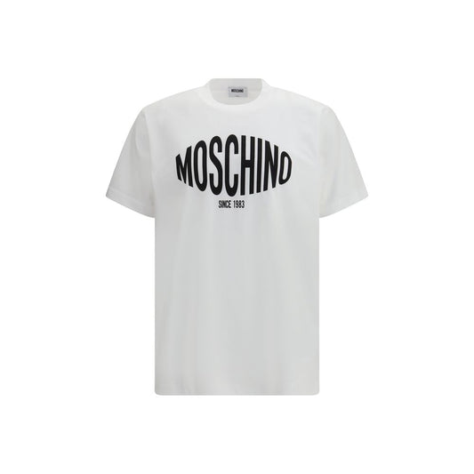 Moschino White Cotton T-Shirt 1728,72470364320,Clothing,L,M,Men,Moschino,New with tags,S,T-Shirts - Clothing,White,XL