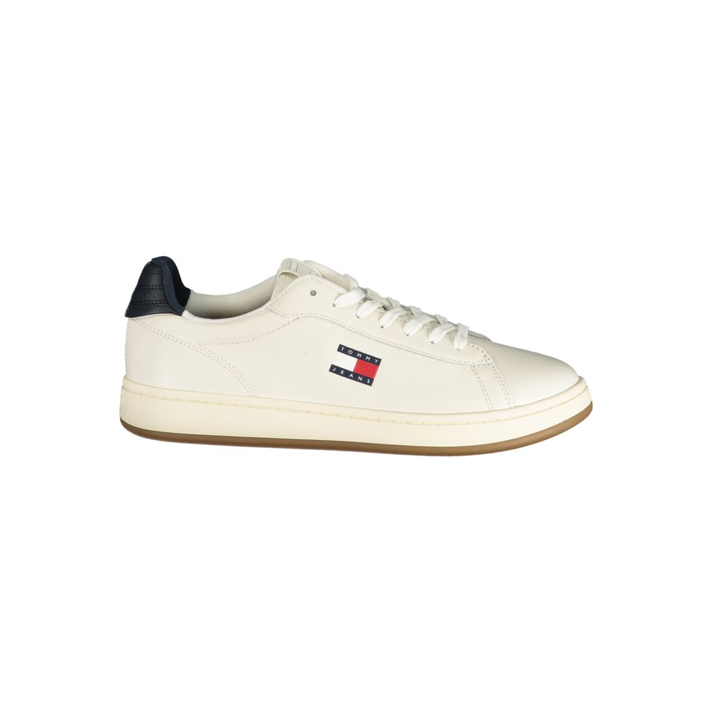 Tommy Hilfiger White Polyester Athletic Sneakers