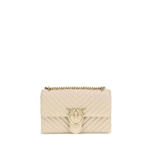 PINKO Beige Calf Leather Bos Taurus Shoulder Bag 1728,72470364320,Bags,Beige,New with tags,PINKO,Shoulder Bags - Bags,Women