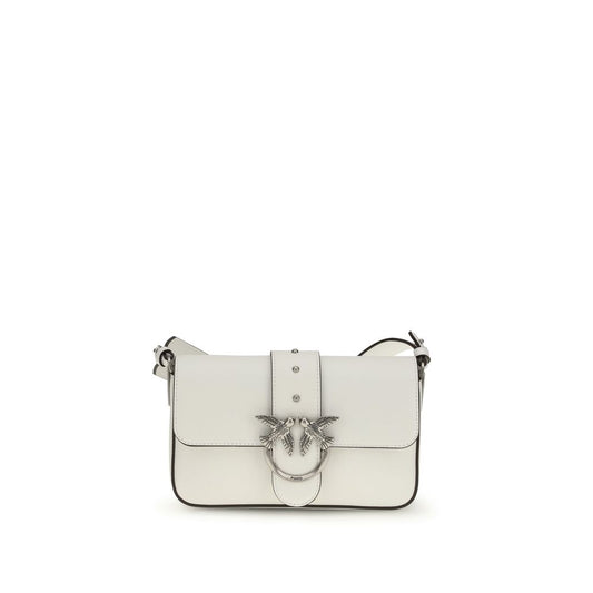 PINKO White Calf Leather Bos Taurus Shoulder Bag 1728,72470364320,Bags,New with tags,PINKO,Shoulder Bags - Bags,White,Women