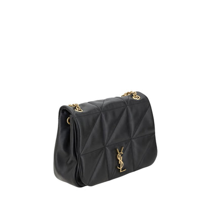 Saint Laurent Black Calf Leather Bos Taurus Shoulder Bag