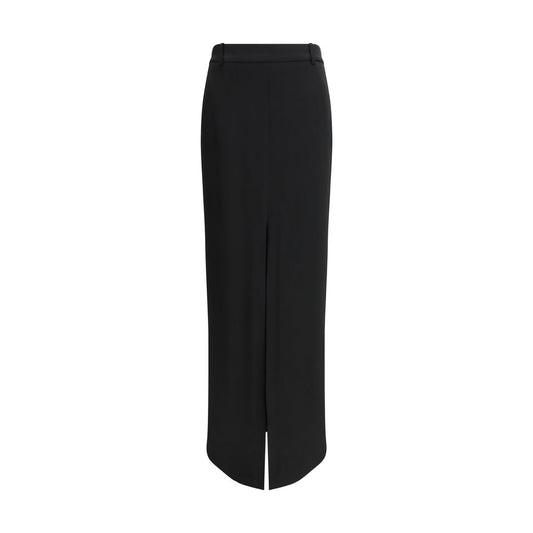 Tom Ford Black Acetate Long Skirt 1728,72470364320,Black,Clothing,IT40 | M,Long - Skirts - Clothing,New with tags,Skirts - Clothing,Tom Ford,Women