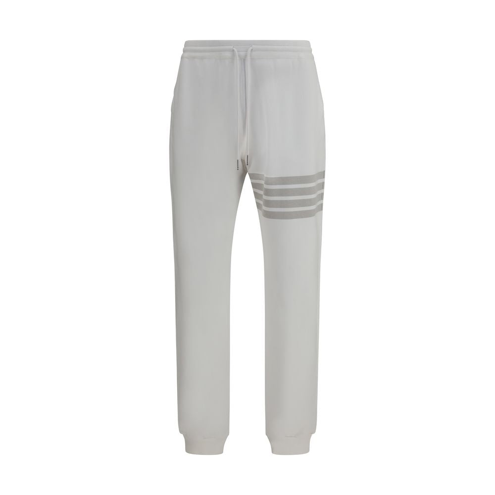 Thom Browne White Cotton Joggers (Workout Pants) 1728,2,3,72470364320,Clothing,Joggers (workout pants) - Sportswear - Clothing,Men,New with tags,Sportswear - Clothing,Thom Browne,White