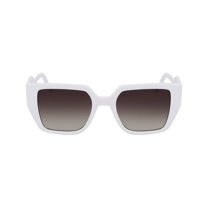 Karl Lagerfeld White Injected Sunglasses 1728,67434610848,Accessories,Glasses and Sunglasses - Accessories,Karl Lagerfeld,New with tags,Sunglasses - Glasses and Sunglasses - Accessories,White,Women