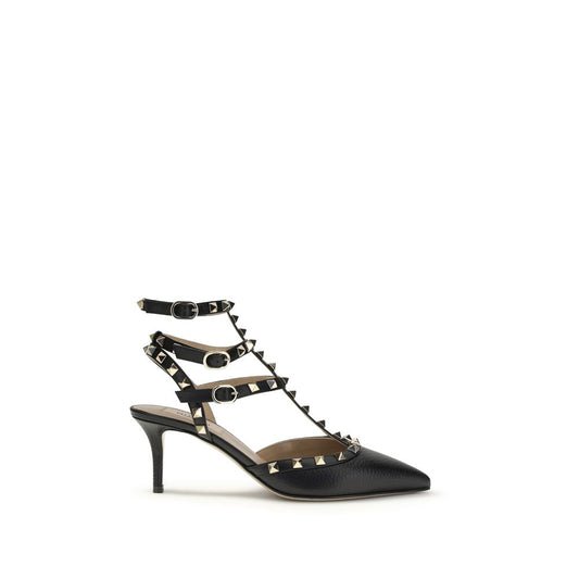 Valentino Garavani Black Calf Leather Bos Taurus High Heel Pumps 1728,72470364320,Black,EU36.5/US6.5,EU36/US6,EU37.5/US7.5,EU37/US7,EU38/US8,High Heel - Pumps - Shoes,New with tags,Pumps - Shoes,Shoes,Valentino Garavani,Women