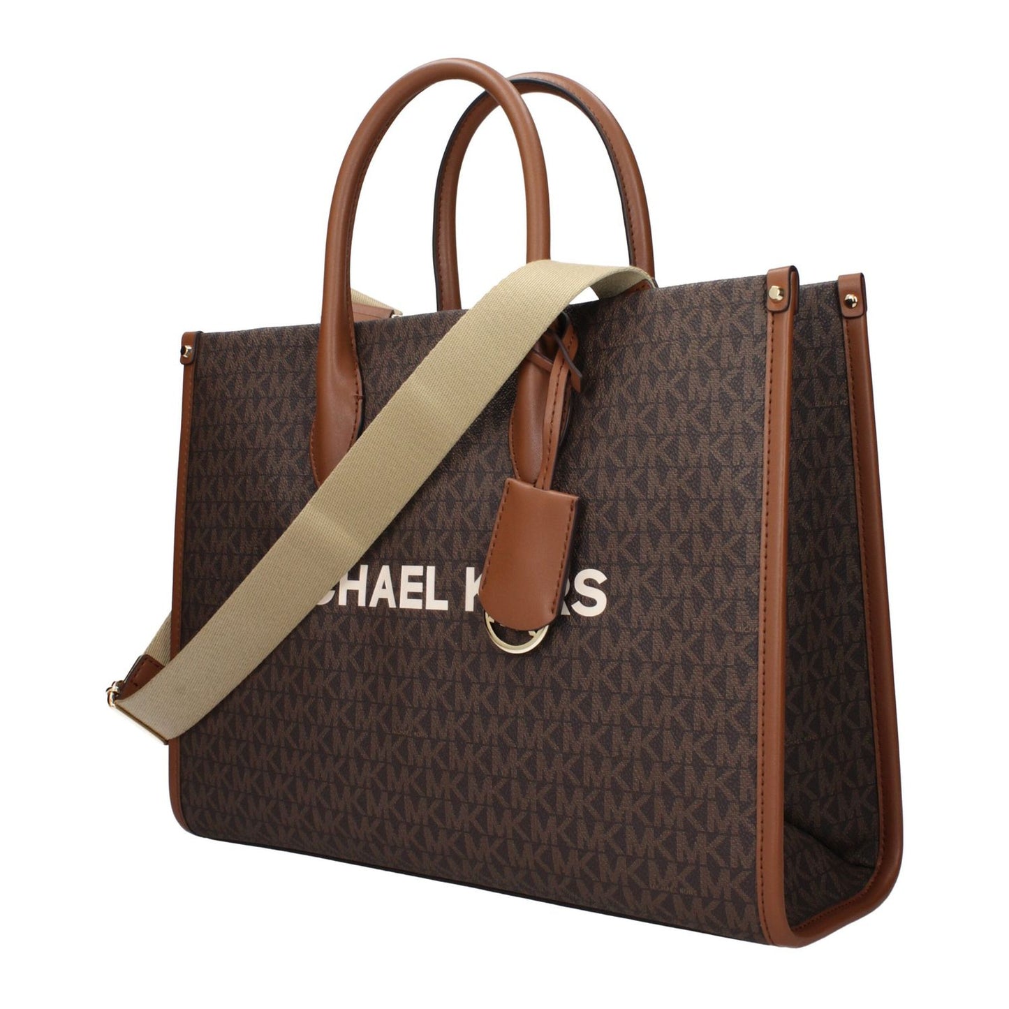 Michael Kors Brown Fabric Handbag 1728,75667636384,Bags,Brown,Handbags - Bags,Michael Kors,New with tags,Women