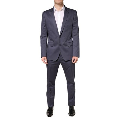 Dolce & Gabbana Blue Single Breasted MARTINI 2 Piece Suit