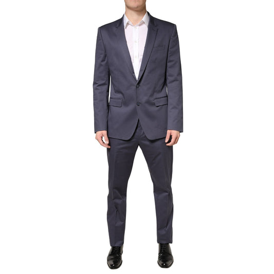 Dolce & Gabbana Blue Single Breasted MARTINI 2 Piece Suit