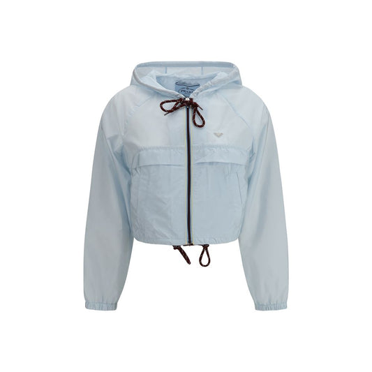 Prada Blue Recycled Polyamide Shell Jacket 1728,72470364320,Blue,Clothing,IT40 | M,IT42 | L,IT44 | L,Jackets & Coats - Clothing,New with tags,Prada,Shell Jackets - Jackets & Coats - Clothing,Women