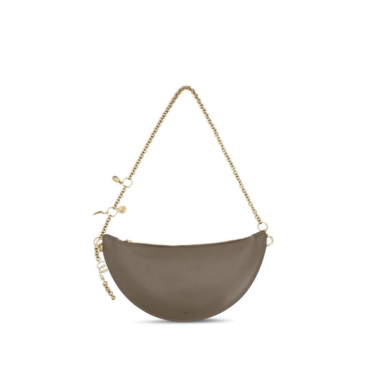 Chloé Gray Calf Leather Bos Taurus Shoulder Bag 1728,72470364320,Bags,Chloé,Gray,New with tags,Shoulder Bags - Bags,Women