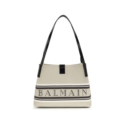 Balmain Beige Cotton Shoulder Bag 1728,72470364320,Bags,Balmain,Beige,New with tags,Shoulder Bags - Bags,Women