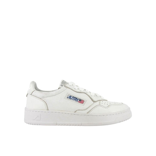 Autry White Leather Low Top Sneakers 1728,75611013280,Autry,EU35/US5,EU36/US6,EU37/US7,EU38/US8,EU39/US9,EU41/US11,Low Tops - Sneakers - Shoes,New with tags,Shoes,Sneakers - Shoes,White,Women