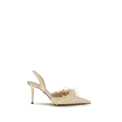 MACH & MACH Beige Silk Pumps 1728,72470364320,Beige,EU36.5/US6.5,EU36/US6,EU37.5/US7.5,EU38.5/US8.5,EU38/US8,EU39/US9,EU40/US10,High Heel - Pumps - Shoes,MACH & MACH,New with tags,Pumps - Shoes,Shoes,Women