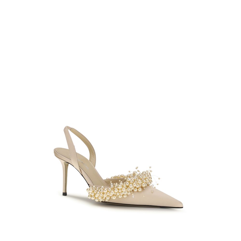 MACH & MACH Beige Silk Pumps 1728,72470364320,Beige,EU36.5/US6.5,EU36/US6,EU37.5/US7.5,EU38.5/US8.5,EU38/US8,EU39/US9,EU40/US10,High Heel - Pumps - Shoes,MACH & MACH,New with tags,Pumps - Shoes,Shoes,Women