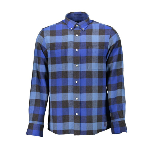 Gant Blue Cotton Men's Shirt 1728,67403481248,Blue,Clothing,Gant,Men,New with tags,Pattern - Shirts - Clothing,S,Shirts - Clothing