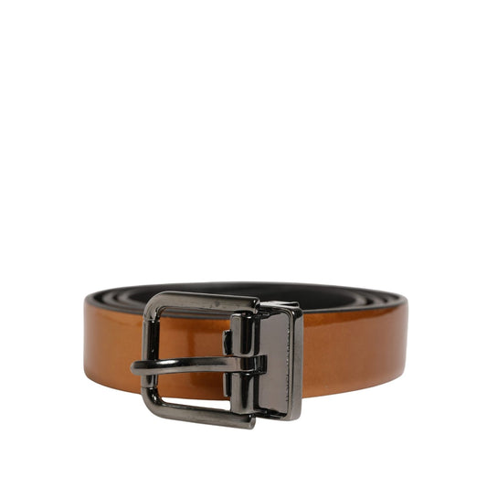 Dolce & Gabbana Men Brown Classic Leather Metal Buckle Belt 1728,67345645728,90 cm / 36 Inches,Accessories,Belts - Accessories,Brown,Dolce & Gabbana,Material: 100% Calf Leather,Men,New with tags,Regular Belts - Belts - Accessories