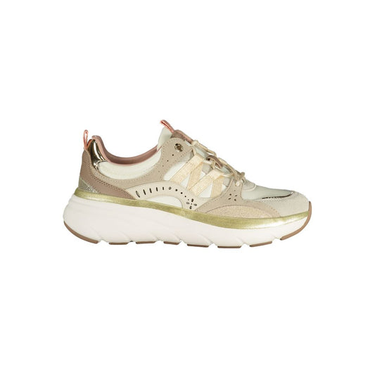 Twinset Beige Polyurethane Women Sneaker 1728,67403481248,Athletic - Sneakers - Shoes,Beige,EU37/US7,EU38/US8,EU39/US9,EU40/US10,EU41/US11,New with tags,Shoes,Sneakers - Shoes,Twinset,Women