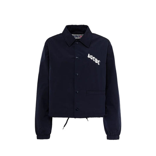 Autry Blue Polyester Shell Jacket 1728,75611013280,Autry,Blue,Clothing,Jackets & Coats - Clothing,M,New with tags,Shell Jackets - Jackets & Coats - Clothing,Women