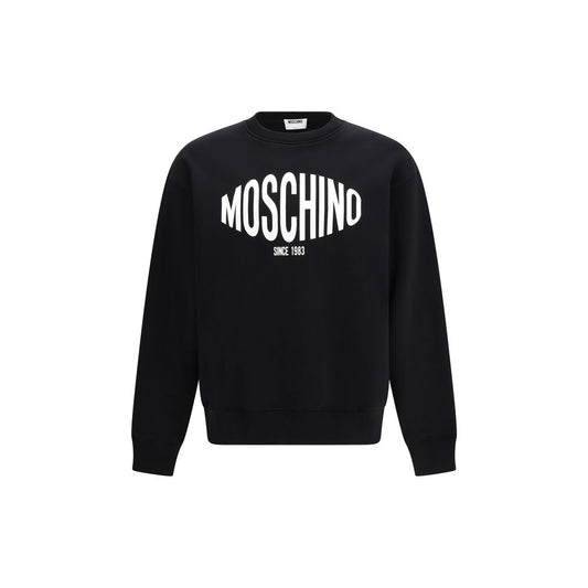 Moschino Black Cotton Sweatshirt 1728,72470364320,Black,Clothing,L,M,Men,Moschino,New with tags,S,Sweaters - Clothing,Sweatshirts - Sweaters - Clothing,XL