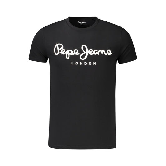Pepe Jeans Black Cotton Men's T-Shirt 1728,67403481248,Black,Clothing,L,M,Men,New with tags,Pepe Jeans,S,T-Shirts - Clothing,T-Shirts - T-Shirts - Clothing,XL,XXL