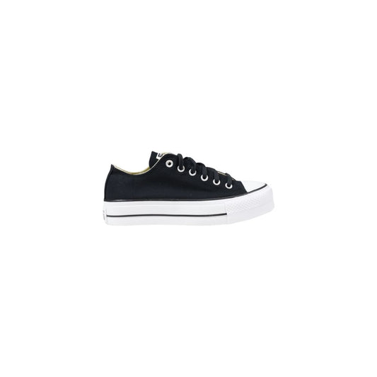 Converse Black Fabric Platform Sneakers 1728,71956299936,Black,Converse,EU36.5/US6.5,EU36/US6,EU37.5/US7.5,EU37/US7,EU38/US8,EU39.5/US9.5,EU39/US9,EU40/US10,EU41/US11,New with tags,Platform - Sneakers - Shoes,Shoes,Sneakers - Shoes,Women