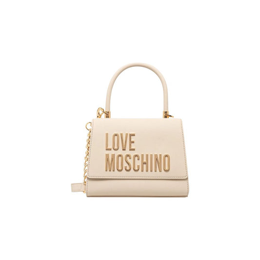 Love Moschino Beige Polyethylene Handbag 1728,71956299936,Bags,Beige,Handbags - Bags,Love Moschino,New with tags,Women