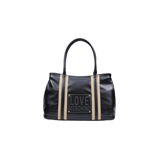 Love Moschino Black Polyethylene Handbag 1728,71956299936,Bags,Black,Handbags - Bags,Love Moschino,New with tags,Women