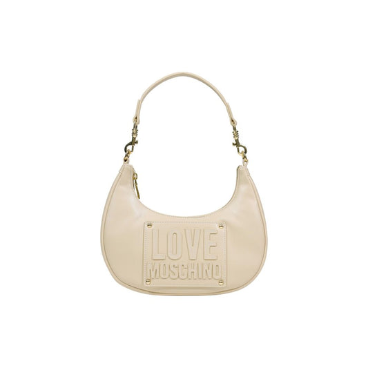 Love Moschino Cream Polyethylene Handbag 1728,71956299936,Bags,Cream,Handbags - Bags,Love Moschino,New with tags,Women