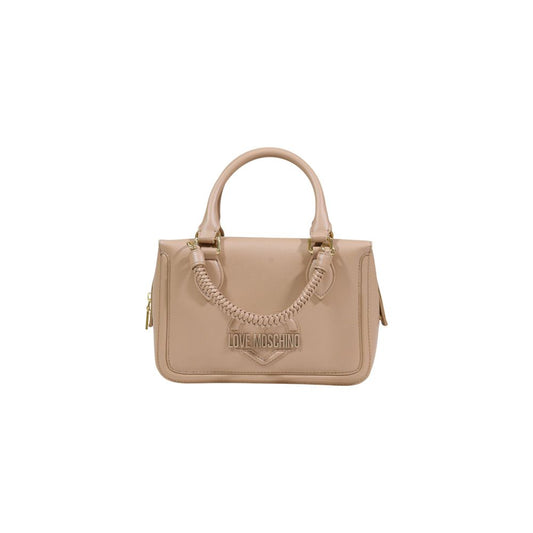 Love Moschino Beige Polyethylene Handbag 1728,71956299936,Bags,Beige,Handbags - Bags,Love Moschino,New with tags,Women