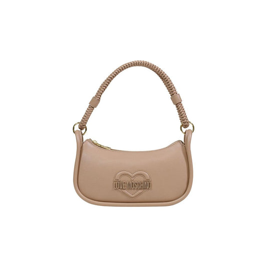 Love Moschino Beige Polyethylene Handbag 1728,71956299936,Bags,Beige,Handbags - Bags,Love Moschino,New with tags,Women