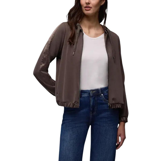 Street One Brown Modal Hoodie 1728,34 | XXS,71956299936,Brown,Clothing,Hoodies - Sweaters - Clothing,IT36|XXS,IT38|XS,IT40|S,New with tags,Street One,Sweaters - Clothing,Women