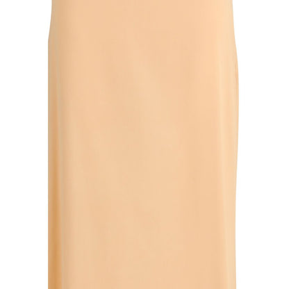 Kristina Ti Orange Silk Long Skirt