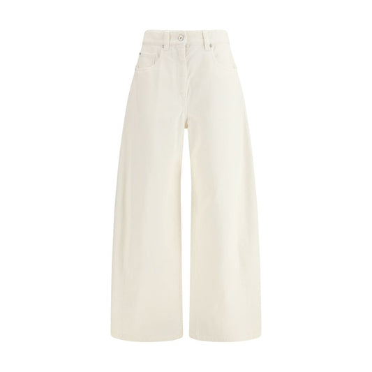Brunello Cucinelli Beige Cotton Pants 1728,72470364320,Beige,Brunello Cucinelli,Clothing,IT40 | M,IT42 | L,IT44 | L,New with tags,Pants - Clothing,Women