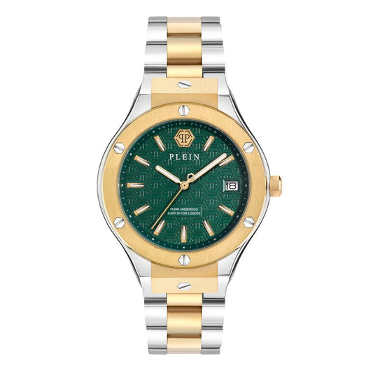 Philipp Plein Gold Stainless Steel Dress Watch