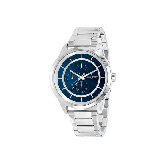 Pierre Cardin Gray Stainless Steel Dress Watch 1728,67434610848,Accessories,Dress Watches - Watches - Accessories,Gray,Men,New with tags,Pierre Cardin,Watches - Accessories