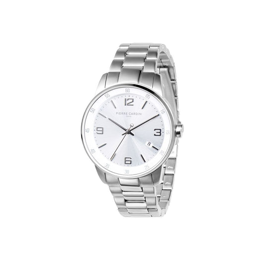 Pierre Cardin Gray Stainless Steel Dress Watch 1728,67434610848,Accessories,Dress Watches - Watches - Accessories,Gray,Men,New with tags,Pierre Cardin,Watches - Accessories
