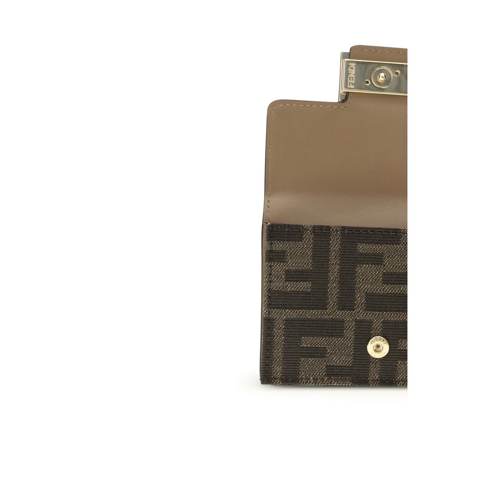 Fendi Brown The FF trifold Wallet